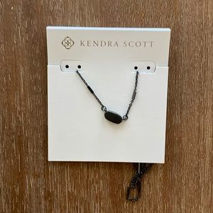 Kendra Scott Fern gunmetal necklace